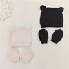 INS styl Dětská čepice a rukavičky proti poškrábání (0-6 měsíců)