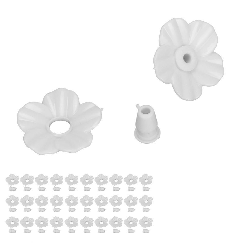 30 Sets Multicolor Bird Feeder Replacement Flowers Plastic Hummingbird Feeder Parts Hummingbirds
