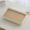 Quadratische Schale Holz Hautpflegeprodukt-Auslage Schlüssel Schreibtisch-Organizer
