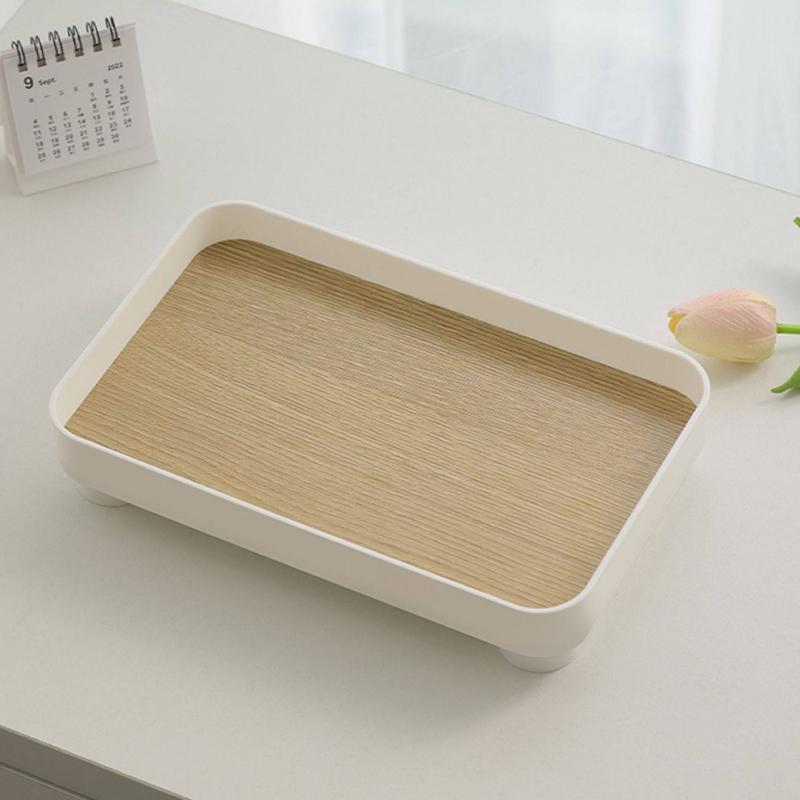 Quadratische Schale Holz Hautpflegeprodukt-Auslage Schlüssel Schreibtisch-Organizer