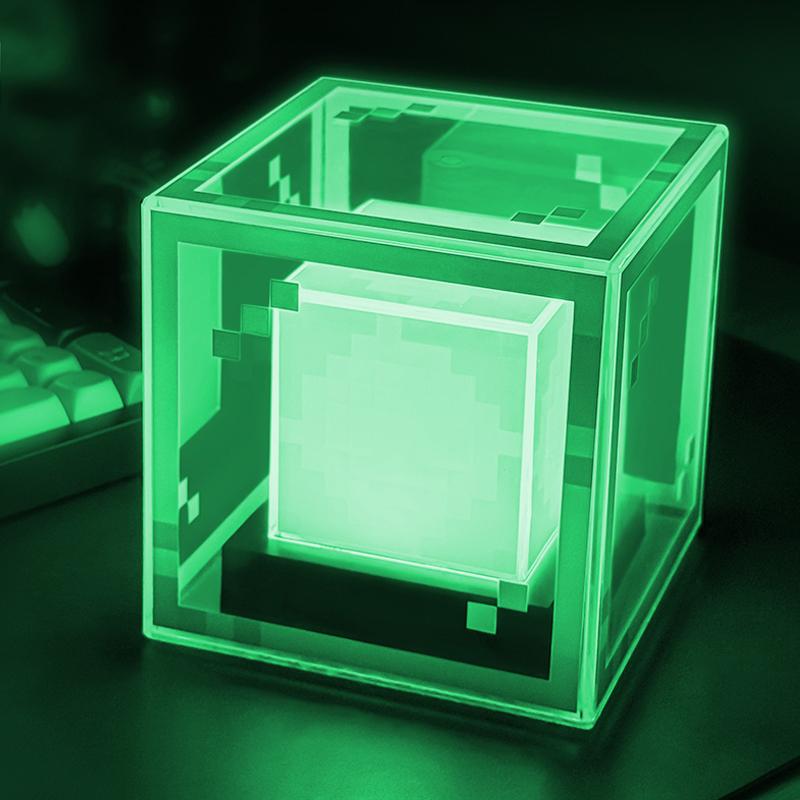 BMW Pixel-Style Beacon Lamp Desktop Night Light Glowing Computer Atmosphere Game Ornament Gift Rechargeable Decorative Illumination