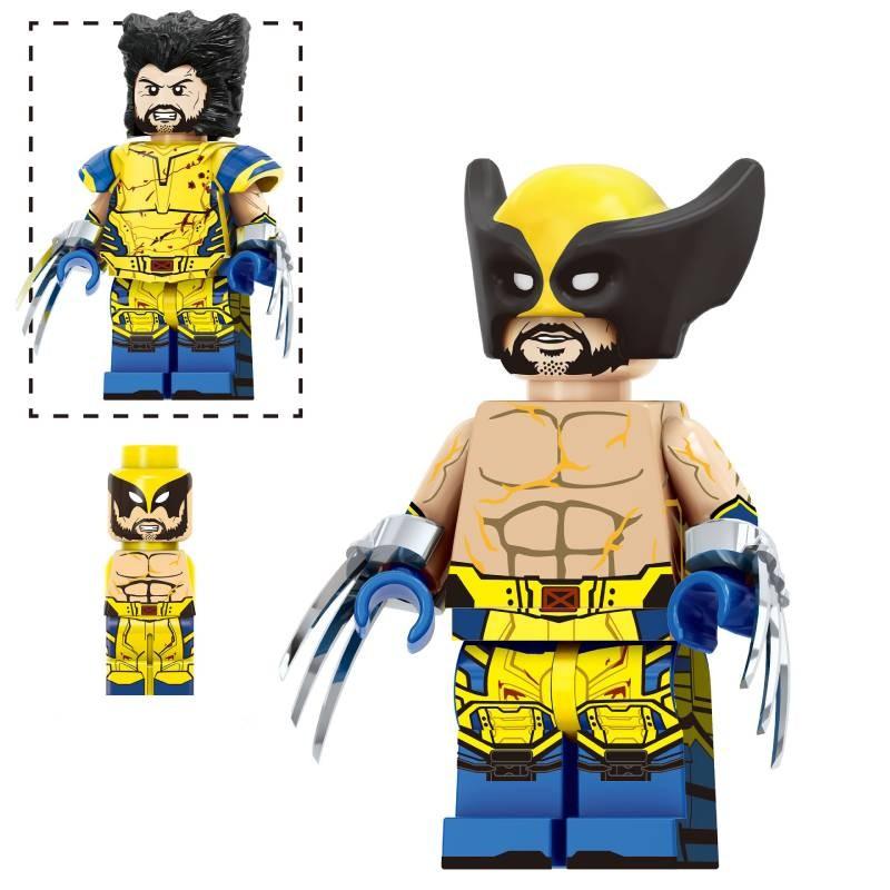 Série Heróis Conjunto de Figuras de Ação de Blocos de Construção Wolverine e Deadpool