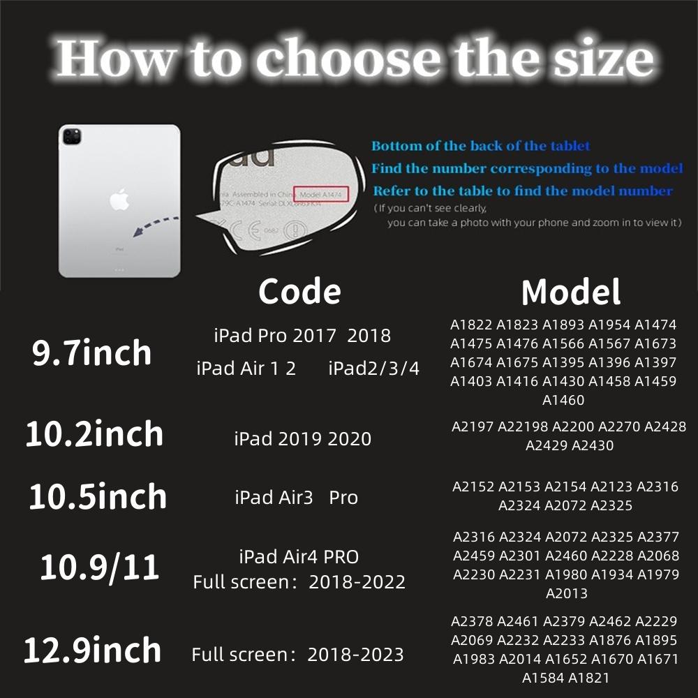 Third generation Bluetooth touch iPad magic keyboard Bluetooth keyboard protective shell stand for iPad Pro 10.9/11 12.9 inch