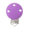 6pcs New Color 30mm Silicone Round Metal Clips DIY Bag Hat Chain Keychain Holder Clamps Jewelry Handmade Accessories
