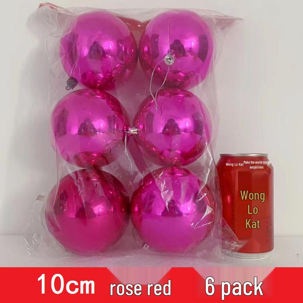 Custom Electroplated Round Christmas Hanging Ornament