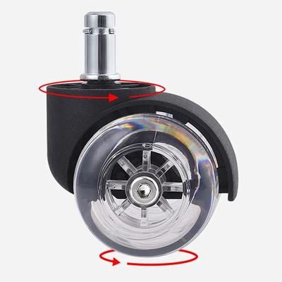 Desk Office Rollers Wheel Rubber Swivel Office Chair Wheels Furniture Caster Mute Wheel Chair Caster