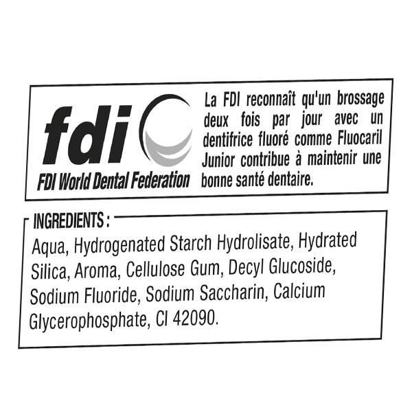 Fluocaril Junior 6-12 Ans Dentifrice Gel Bubble 75ml