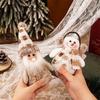 Kerst Sneeuwman Ornament met Gebreide Muts en Sjaal