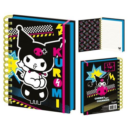 Sanrio Punk Vibes Kuromi A5 Wirebound Notebook