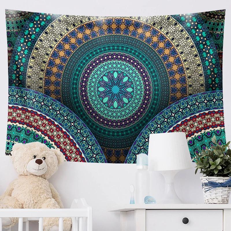 Home Wall Decoration Tapestry Mandala Psychedelic Array Hanging Cloth Office Living Room Tapestry