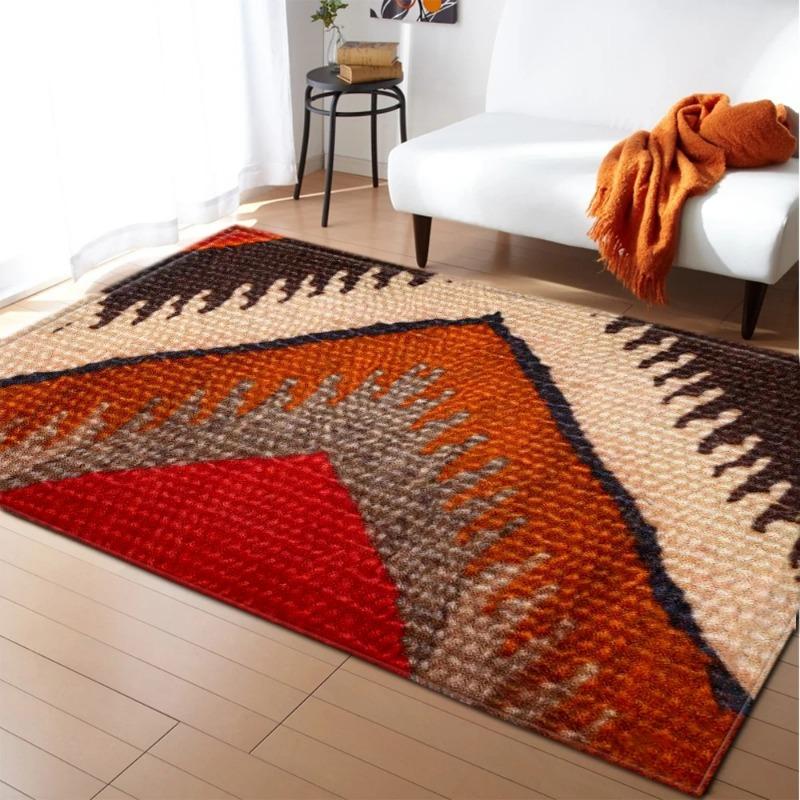 Persian Area Rug Abstract Flower Art Anti-Slip Carpet for Living Room Bedroom Kitchen Floor Mat Home Decor