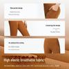 Juyitang High-Waist Yoga Pants with Side Pocket - Nude, Tight, and Elastic for Hip-Lifting Fitness.
