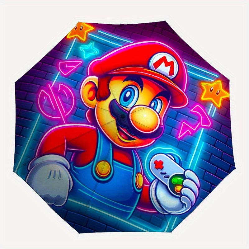 

Mario Gaming Automatic Folding Umbrella - Lightweight, Retractable Design with 8-Rib Durability, Perfect for Outdoor Adventures, Fashionable