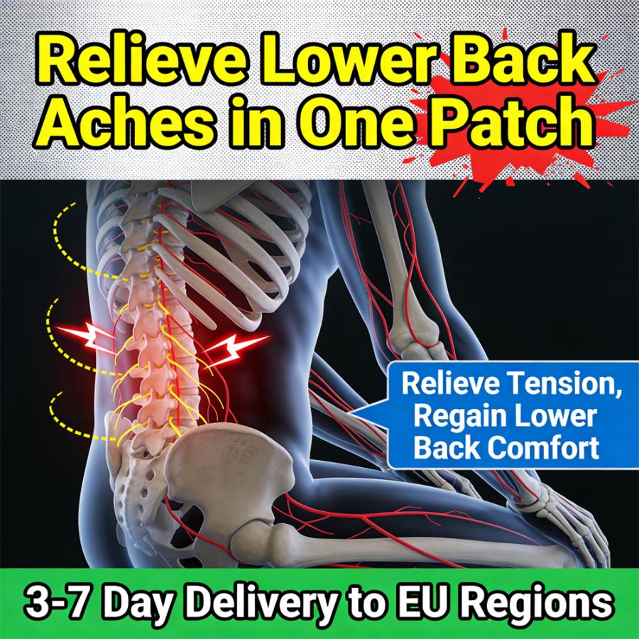 Tiger Formula Waist Care Patch – Soothe Daily Waist Tightness, Skin-Friendly, 12 Patches per Box