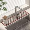 Wasserabsorbierende Matte für Wasserhähne, Küchenspülen, Waschbecken, Abtropfmatten, Spritzschutzmatten für Badezimmerarbeitsplatten