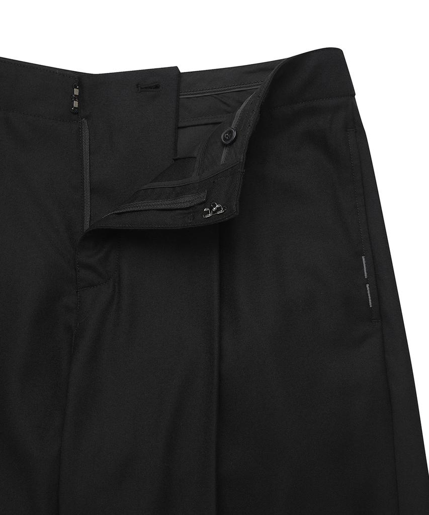 SIECLE Loose Wool Trousers (Black)
