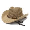 Sun Hat For Women Men With Wide Brim And Breathable Paper Straw For Beach And Pool Sun Protection