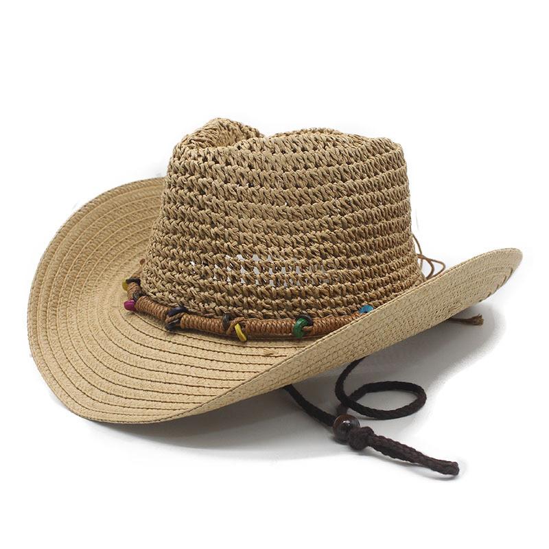 Sun Hat For Women Men With Wide Brim And Breathable Paper Straw For Beach And Pool Sun Protection