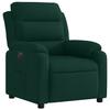 Electric Recliner Chair Dark Green Velvet
