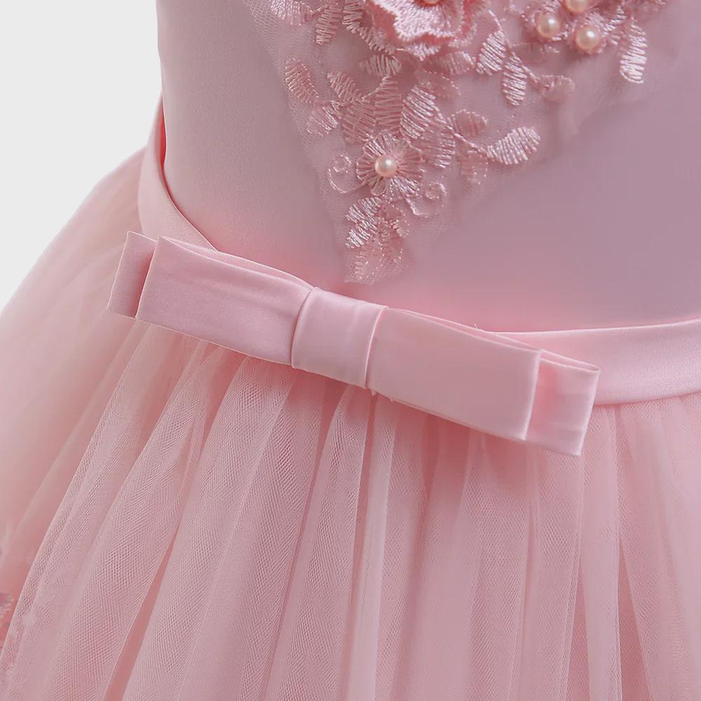 2025 Europejska i Amerykańska Sukienka Księżniczki z Siateczki na Wybieg dla Dziewczynki do Kwiatów