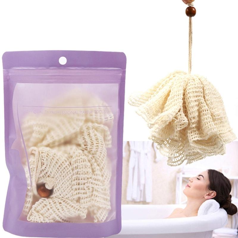 Sisal Loofah Bath Sponges for Gentle Exfoliation and Deep Cleansing for Any Body Wash