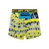 Nike X OFF-WHITE Tie Dye Casual Sport Drawstring Shorts Women Bottoms Fluorescent-Yellow CK4809-702