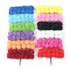 144-288pcs 1.7cm Mini Rose Artificial Flowers Lace PE Rose Foam Flower Heads Bouquet For Wedding Home Decora Scrapbooking DIY