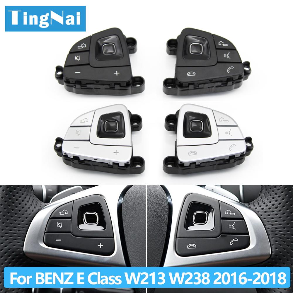 Botões Multifuncionais do Volante do Carro Botão Interruptor de Controle de Volume Montagem Para BENZ Classe E W213 W238 C238 2016 2017 2018