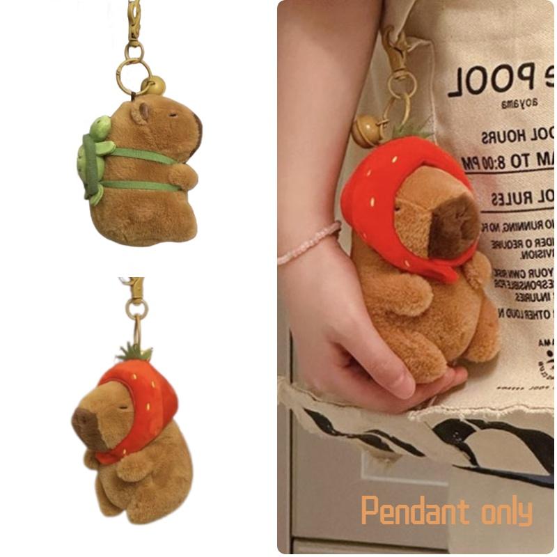 Süßer Capybara Plüsch Schlüsselanhänger Taschenanhänger Mädchengeschenk Weich und Entzückend