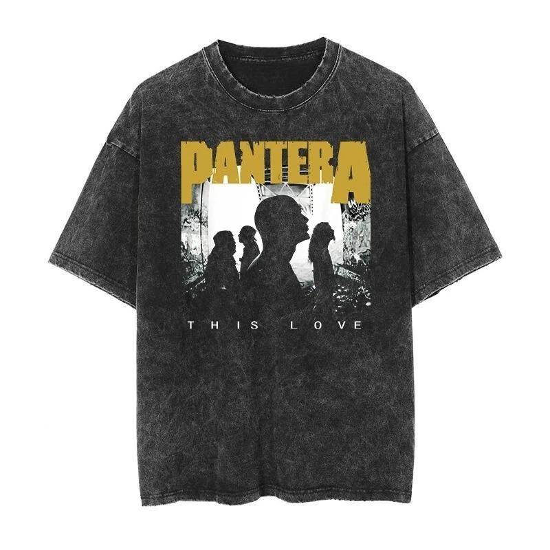 

Power Metal Rock Band PANTERA Album Classic Poster Graphic Print Tshirt Men Women Washed Vintage Harajuku Cotton Oversized Tee S