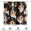 Modern Style Pet Dog Print Shower Curtain Waterproof Bath Decoration Home Decor Customizable Size Available