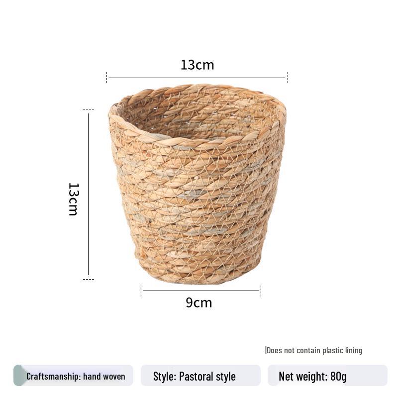 Chestnut Bear Hugging Straw Braided Flower Basket - Holiday Bestseller, Online Celebrity Favorite