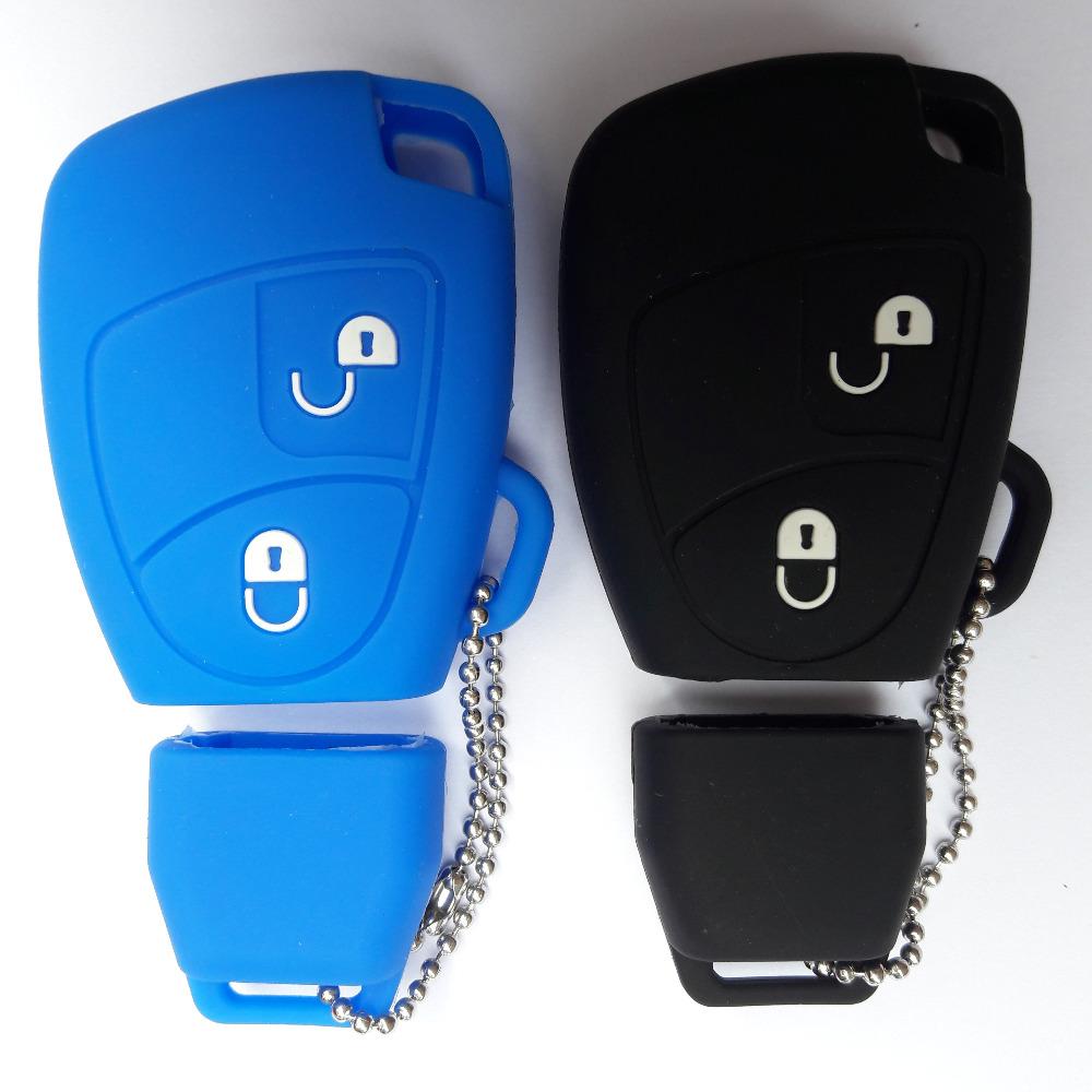 Fob Key Shell Silicon Car Key Case For Mercedes Benz B C E Ml S Clk Cl Cls Slk Class Sprinter 2 Button Remote Cover