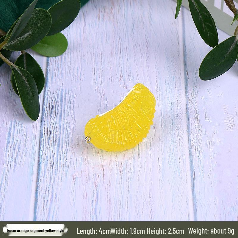 Artificial Kumquat Segments for Display - Fake Fruit & Vegetable Props, Plastic Decorative Orange Pieces