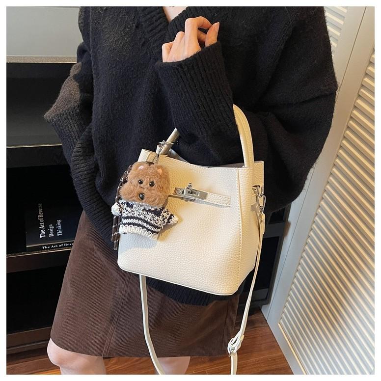 IELGY Ladies Messenger Bag Retro Fashion All-Match Portable Bucket Bag