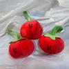 1/2 Pcs Cute Funny Tomato Fruit Plush Doll Stuffed Toy Keychain Pendant Bag Hang Charm Decor Birthday Reward Gift Couple Keyring