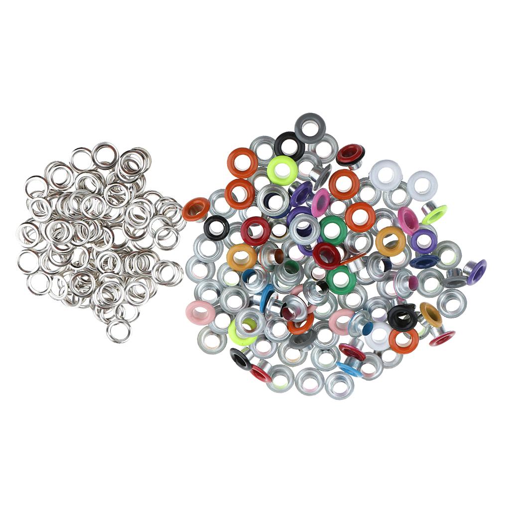 100pcs Colorful Round Eyelets / Rivets - 3mm