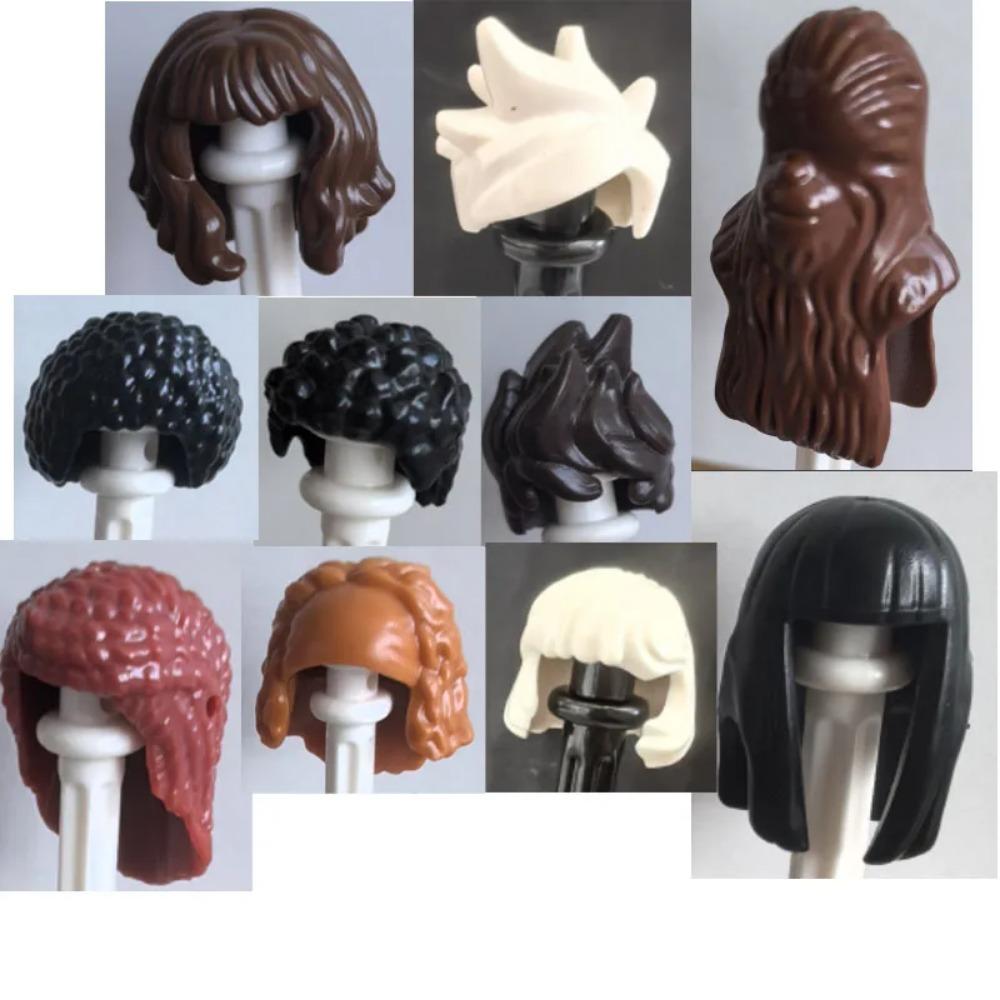 City Building Blocks Body Character Clothing Accessories Helmet Hat Colorful Hair Hairstyle Mini Brick Compatible Toy Gift X040