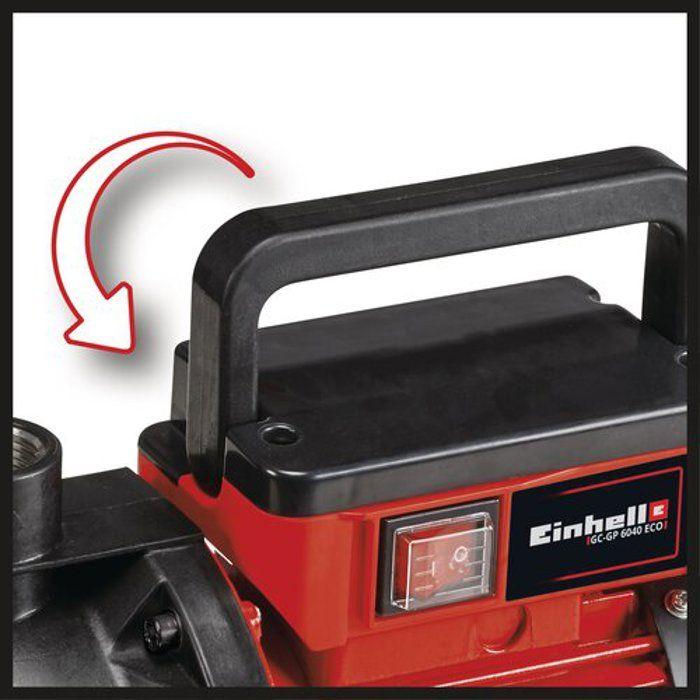 Einhell pompe d'arrosage gc-gp 6040 eco (600 w, indicateur du niveau d'eau, grande ouverture de remplissage d'eau)