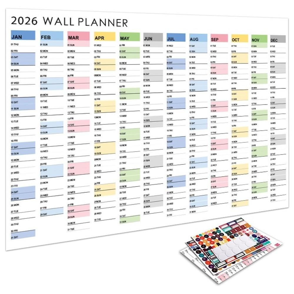 2026 Wall Hanging Calendar Annual Planner To Do List Schedule Calendar Planner Sheet Memo Pad Agenda Organizer