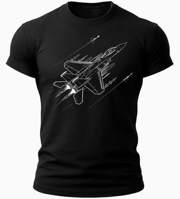 Kampfjet T-Shirt Männer Frauen • Militärflugzeug Grafik T-Shirt • Luftwaffe Flugzeug
