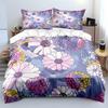 Colorful Hand-Drawn Floral Background Print Soft Comfortable Duvet Cover Bedding Set Included 1*Duvet Cover  2*Pillowcases