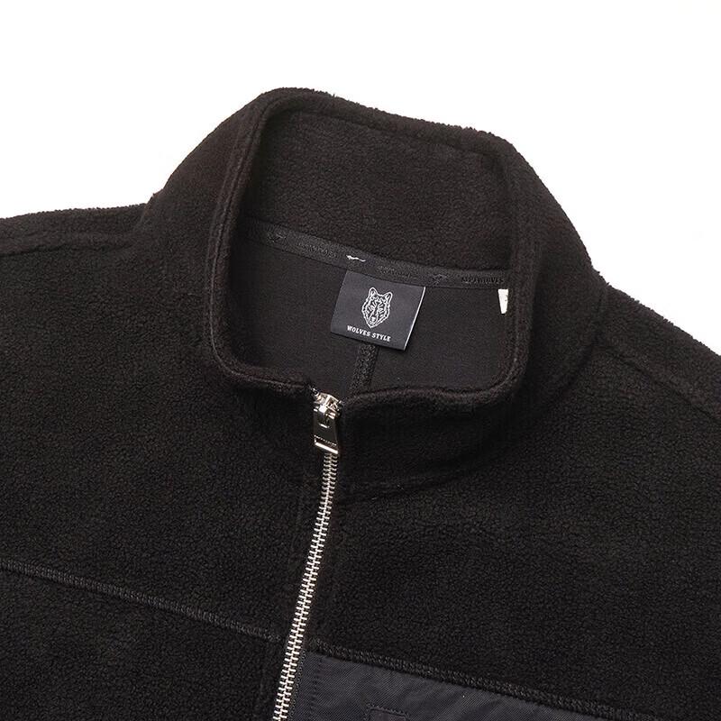 Septwolves Men's Fleece Stand-Collar Jacket