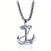 Mens Stainless Steel Anchor Pendant Necklace Vintage Mooring Anchor Durable Stylish Jewelry for Men