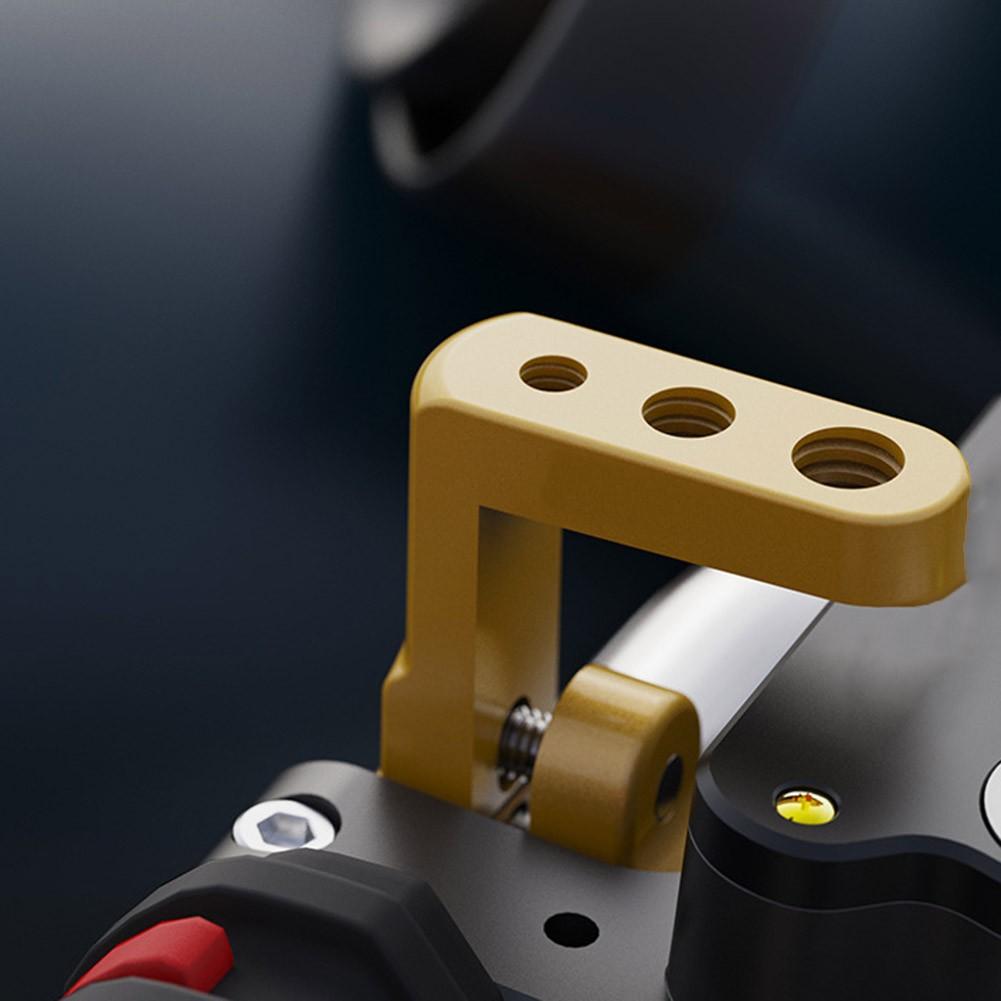 

Кронштейн крепления зеркала заднего вида мотоцикла для руля 22 мм, держатель-зажим, ЧПУ Gold