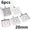 3-10pcs 18x25mm 19x38mm 25x50mm Inner Size Rectangle Pendant Cabochons Blank Base Setting Tray DIY Jewelry Making Accessories