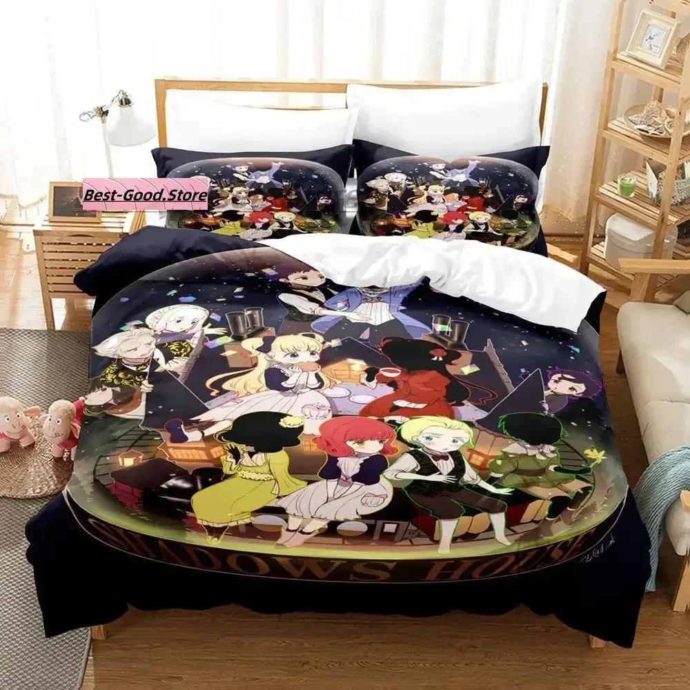 SHADOWS HOUSE Bedding Set Single Twin Full Queen King Size Bed Set Aldult Kid Bedroom Duvetcover Sets 3D Anime bed sheet set