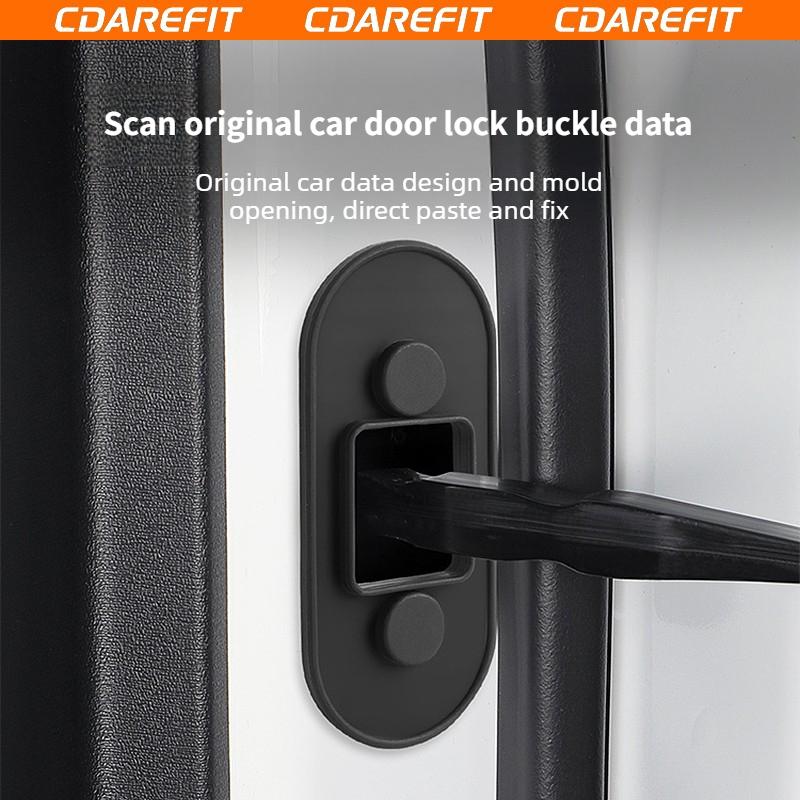 For Chery iCAR V27 Silicone Door Lock Protective Cover, Door Limiter, Shock Pad, Car Waterproof Modification Upgrade Accessories