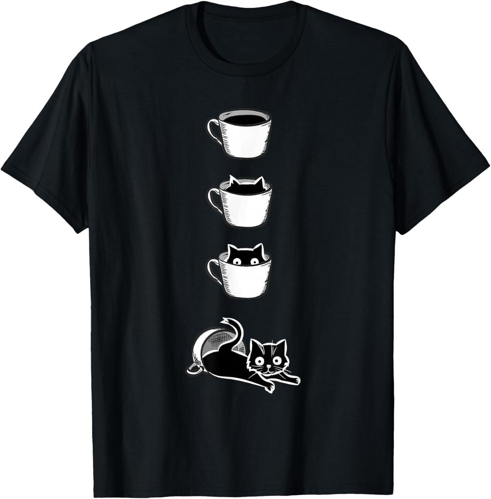 Cat Coffee Book Reading Lovers Tshirt