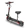 N3L MAX All Terrain Seated E-Scooter, Black & Red Foldable Build, 48V 15Ah Battery, Durable 10 Inch Tire for City Commuting & Casual Outdoor Trips